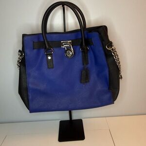 Michael Kors Royal Blue and Black Tote